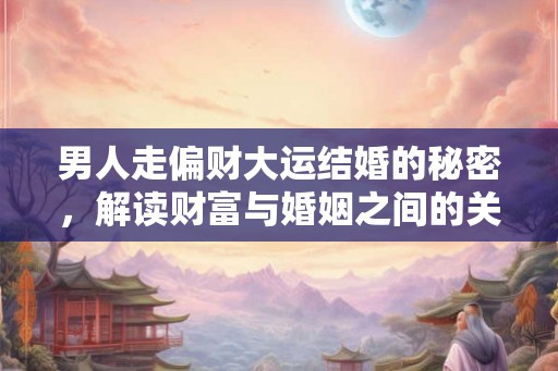男人走偏财大运结婚的秘密，解读财富与婚姻之间的关系