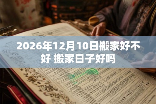2026年12月10日搬家好不好 搬家日子好吗