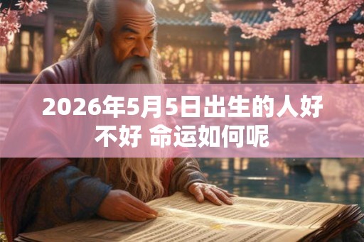 2026年5月5日出生的人好不好 命运如何呢