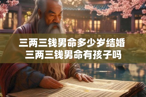 三两三钱男命多少岁结婚 三两三钱男命有孩子吗