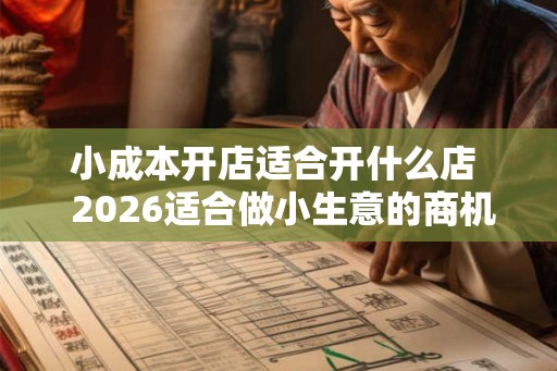 小成本开店适合开什么店  2026适合做小生意的商机