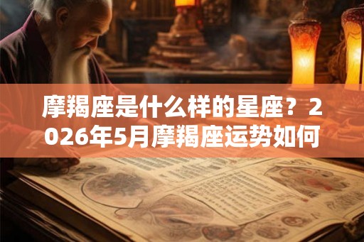 摩羯座是什么样的星座?2026年5月摩羯座运势如何? 摩羯座是什么样的星座?2026年5月摩羯座运势如何?