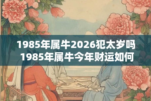 1985年属牛2026犯太岁吗 1985年属牛今年财运如何 1985年属牛2026犯太岁吗 1985年属牛今年财运如何