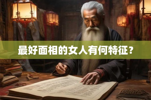 最好面相的女人有何特征？