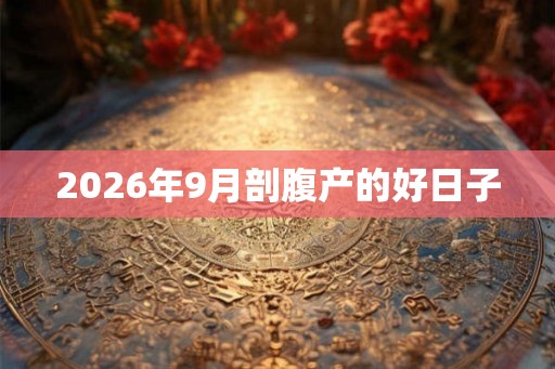 2026年9月剖腹产的好日子