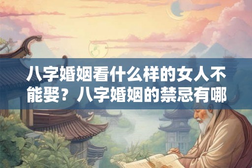 八字婚姻看什么样的女人不能娶?八字婚姻的禁忌有哪些? 八字婚姻看什么样的女人不能娶?八字婚姻的禁忌有哪些?