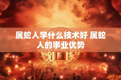 属蛇人学什么技术好 属蛇人的事业优势