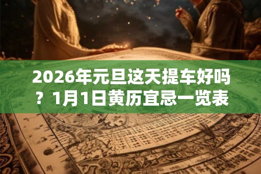 2026年元旦这天提车好吗？1月1日黄历宜忌一览表