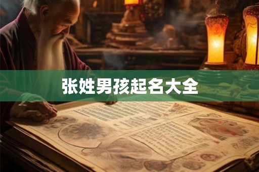 张姓男孩起名大全