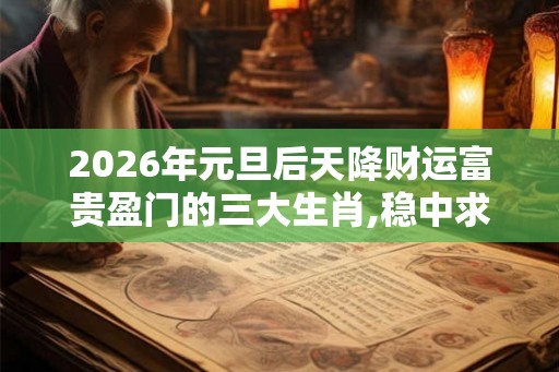 2026年元旦后天降财运富贵盈门的三大生肖,稳中求胜喜事连连 2026年元旦后天降财运富贵盈门的三大生肖,稳中求胜喜事连连