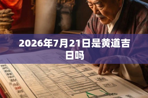 2026年7月21日是黄道吉日吗