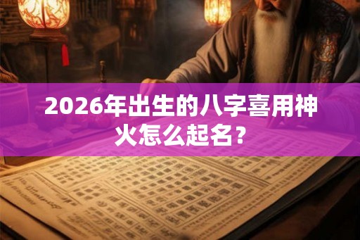 2026年出生的八字喜用神火怎么起名？