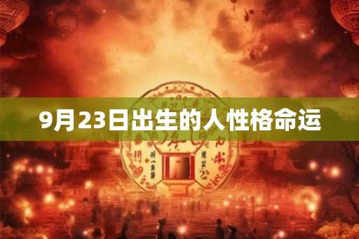 9月23日出生的人性格命运