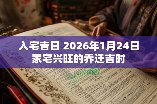 入宅吉日 2026年1月24日家宅兴旺的乔迁吉时
