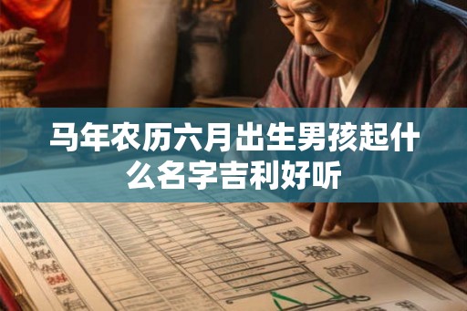 马年农历六月出生男孩起什么名字吉利好听 马年农历六月出生男孩起什么名字吉利好听