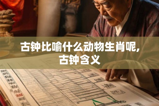 古钟比喻什么动物生肖呢,古钟含义