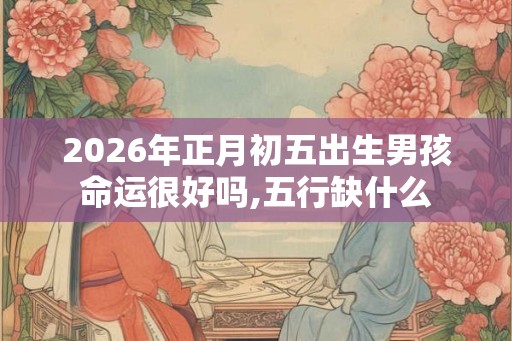 2026年正月初五出生男孩命运很好吗,五行缺什么