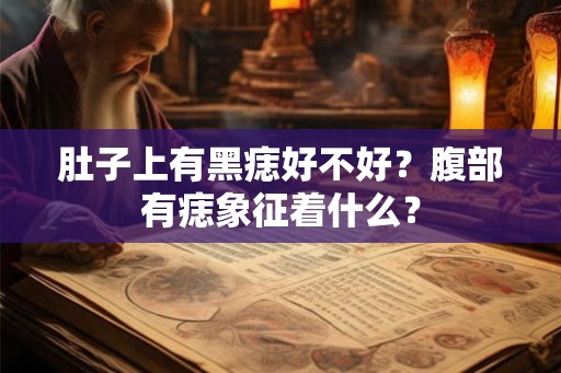 肚子上有黑痣好不好？腹部有痣象征着什么？