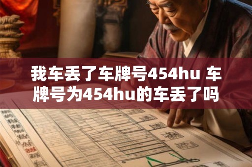 我车丢了车牌号454hu 车牌号为454hu的车丢了吗