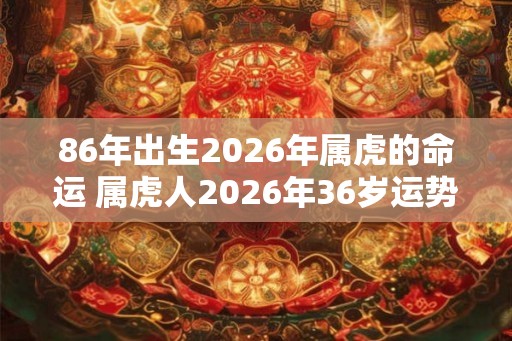 86年出生2026年属虎的命运 属虎人2026年36岁运势