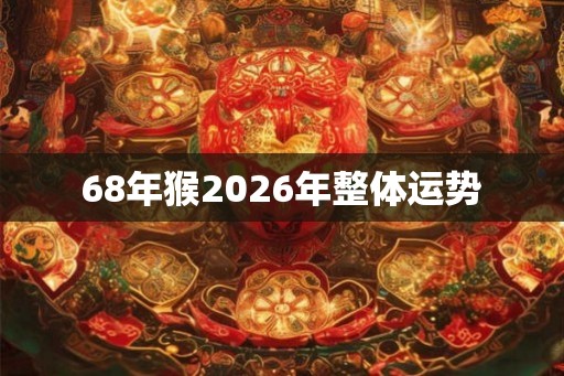 68年猴2026年整体运势