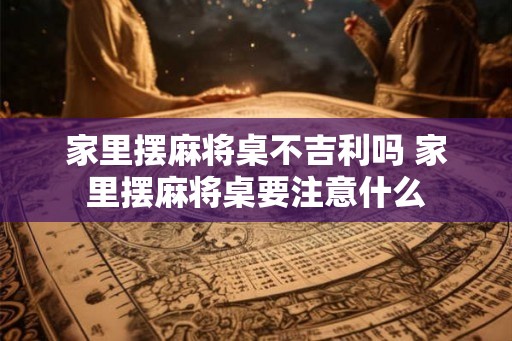 家里摆麻将桌不吉利吗 家里摆麻将桌要注意什么 家里摆麻将桌不吉利吗 家里摆麻将桌要注意什么