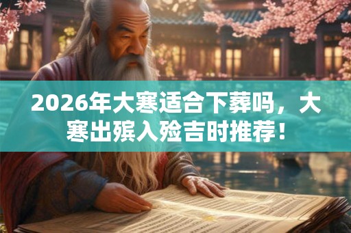 2026年大寒适合下葬吗，大寒出殡入殓吉时推荐！