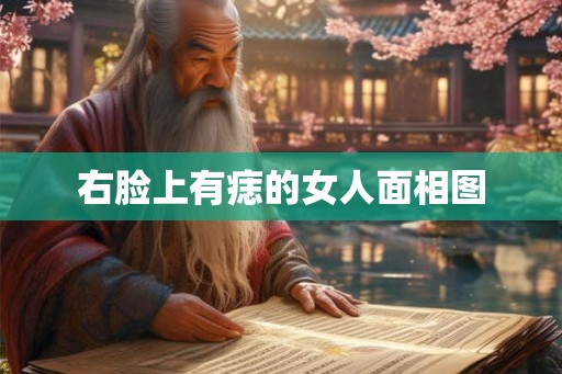 右脸上有痣的女人面相图 右脸上有痣的女人面相图