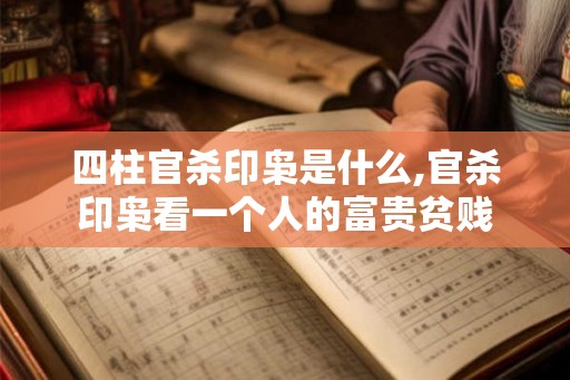 四柱官杀印枭是什么,官杀印枭看一个人的富贵贫贱