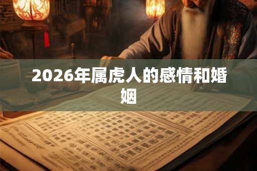 2026年属虎人的感情和婚姻