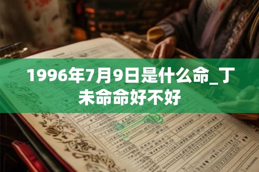 1996年7月9日是什么命_丁未命命好不好