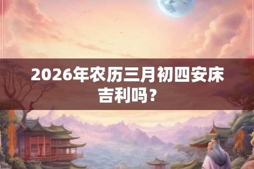 2026年农历三月初四安床吉利吗？
