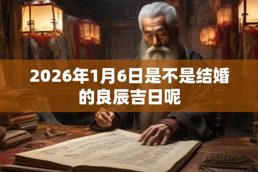 2026年1月6日是不是结婚的良辰吉日呢