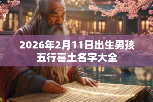 2026年2月11日出生男孩五行喜土名字大全
