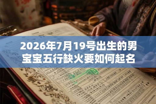 2026年7月19号出生的男宝宝五行缺火要如何起名 2026年7月19号出生的男宝宝五行缺火要如何起名