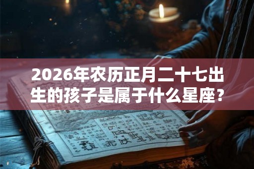 2026年农历正月二十七出生的孩子是属于什么星座？