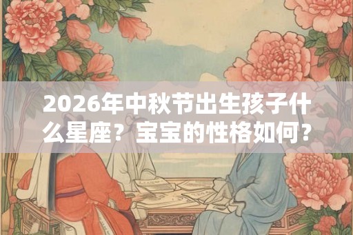2026年中秋节出生孩子什么星座?宝宝的性格如何? 2026年中秋节出生孩子什么星座?宝宝的性格如何?