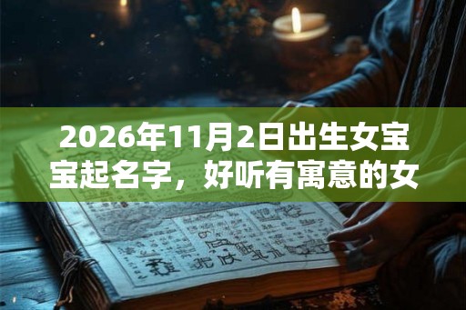 2026年11月2日出生女宝宝起名字，好听有寓意的女孩名