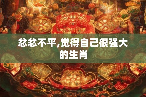 忿忿不平,觉得自己很强大的生肖