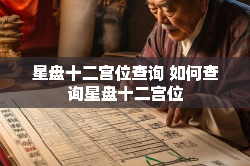 星盘十二宫位查询 如何查询星盘十二宫位 星盘十二宫位查询 如何查询星盘十二宫位