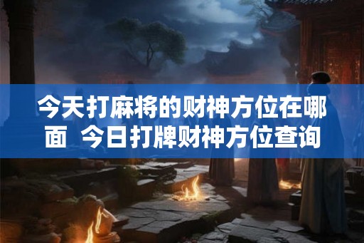 今天打麻将的财神方位在哪面  今日打牌财神方位查询
