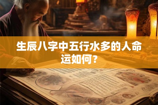 生辰八字中五行水多的人命运如何？