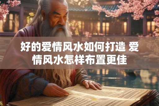 好的爱情风水如何打造 爱情风水怎样布置更佳