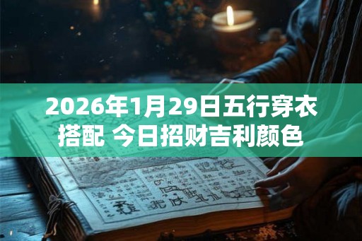 2026年1月29日五行穿衣搭配 今日招财吉利颜色 2026年1月29日五行穿衣搭配 今日招财吉利颜色