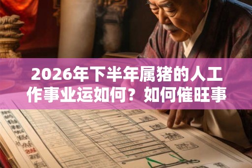 2026年下半年属猪的人工作事业运如何?如何催旺事业运? 2026年下半年属猪的人工作事业运如何?如何催旺事业运?