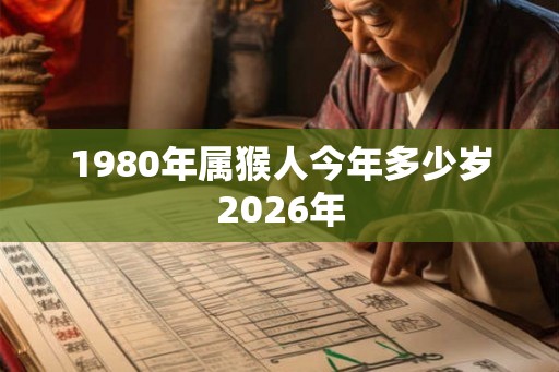 1980年属猴人今年多少岁2026年 1980年属猴人今年多少岁2026年