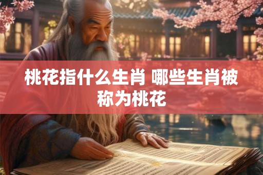 桃花指什么生肖 哪些生肖被称为桃花