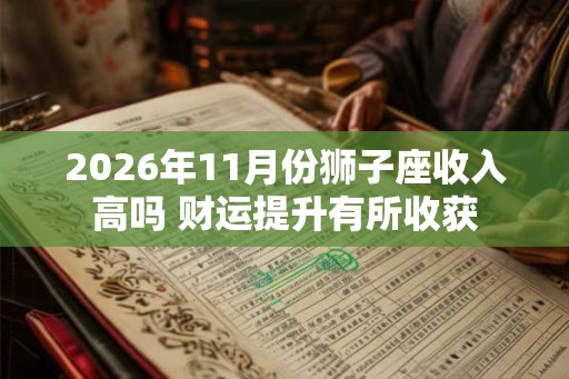 2026年11月份狮子座收入高吗 财运提升有所收获