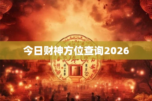 今日财神方位查询2026