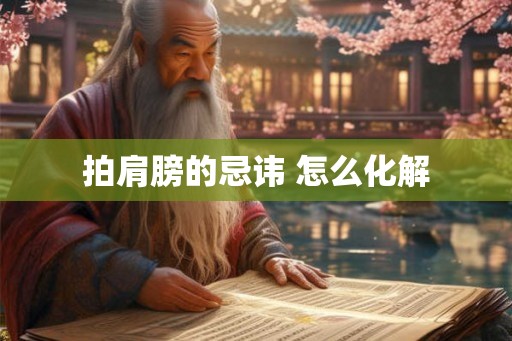 拍肩膀的忌讳 怎么化解
